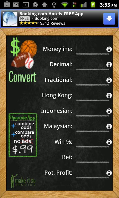 Betting Odds Converter