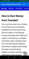 How to Make Money Online from Internet Poster