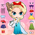 Princess Dress-Up and Coloring