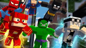 Superheroes Mod for Minecraft poster