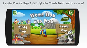 Word Hop and Pop - Jeux de mots anglais Affiche