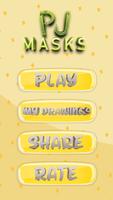 pj heroes masks coloring glitter Affiche