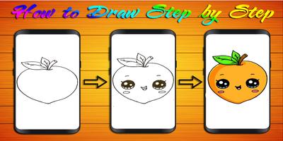 How to Draw Cute Fruit স্ক্রিনশট 1