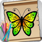 Comment dessiner un papillon icône