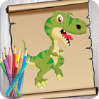 Comment dessiner un dinosaure icône