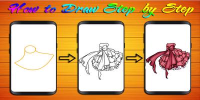 برنامه‌نما How to Draw Dress عکس از صفحه