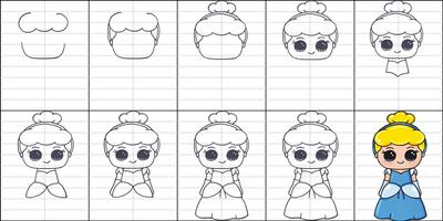 How to Draw Little Princess Affiche