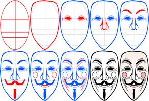 How to Draw Mask پوسٹر