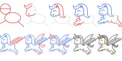 How to Draw Unicorn Affiche