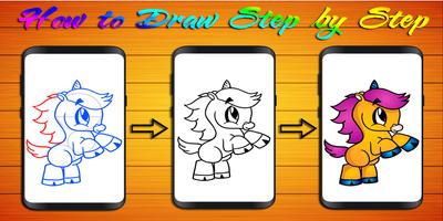 برنامه‌نما How to Draw Unicorn عکس از صفحه