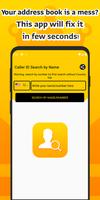 Caller ID search by name Affiche