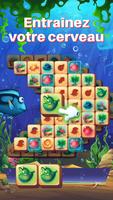 Fish Tiles: jeu match mahjong capture d'écran 1