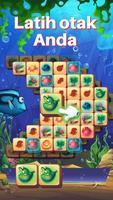 Fish Tiles: permainan mahjong screenshot 1