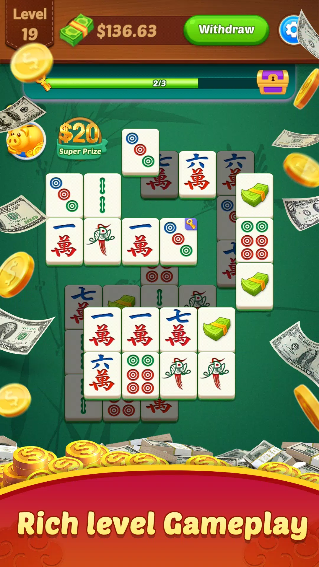 Mahjong Solitaire: Match Game