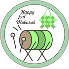 Eid Mubarak Sticker icône