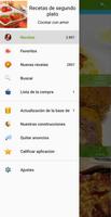 Recetas de segundo plato captura de pantalla 1