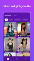 Live Video Omegle Chat Dating&Random Meet-Catchu الملصق