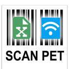 Inventaris + Barcode scanner-icoon
