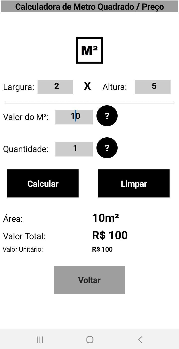 M² - Calculadora de Metro Quadrado / Preço for Android - APK Download