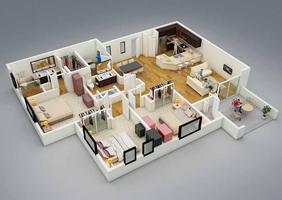 3D small house design स्क्रीनशॉट 1