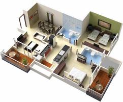 3D small house design capture d'écran 2