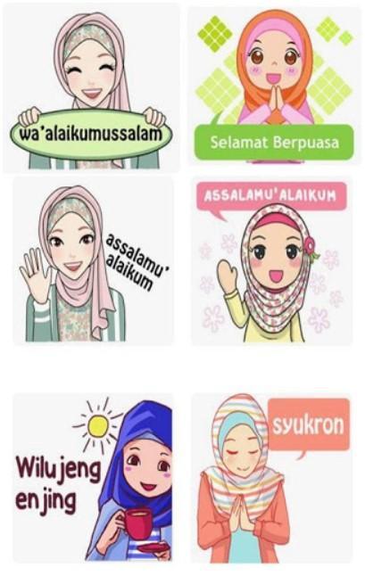 Stiker Wanita Berhijab For Android Apk Download