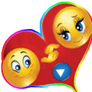 Pelekat animasi Emoji Love APK