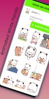 Animated White Panda Stickers-poster