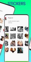 Animated Kiss Stickers for WhatsApp ảnh chụp màn hình 1