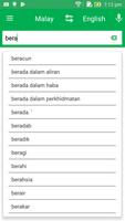 Malay English Dictionary syot layar 1