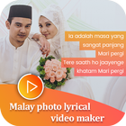 Malay Photo Lyrical Video Maker icône