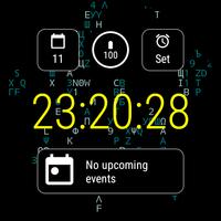 Text Grid Watch Face পোস্টার