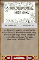 Ramazan Bayramı Mesajları captura de pantalla 3