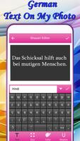 German Text On My Photo captura de pantalla 1