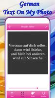 German Text On My Photo capture d'écran 2