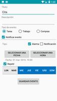 Recordatorios con alarma captura de pantalla 1