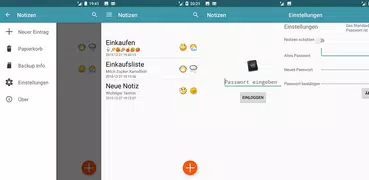 Notizen App Deutsch Passwort