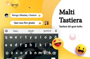 Maltese Keyboard Affiche