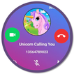 Cute Unicorn  : Fake call and video call
