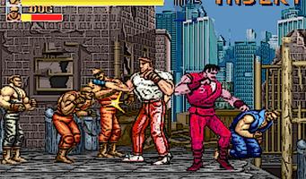 final fight arcade game 1990 الملصق