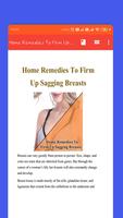 Home Remedies To Firm Up Sagging Breasts تصوير الشاشة 1