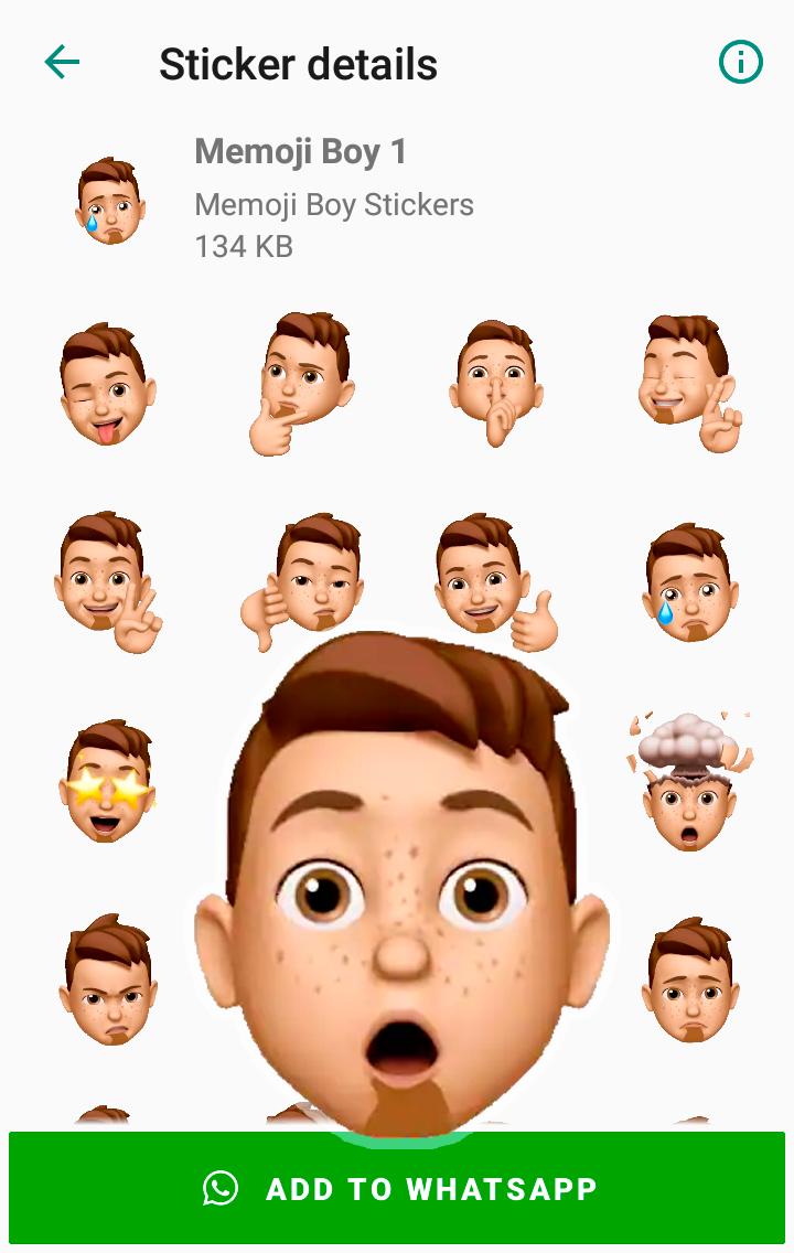  Memoji  Boy Apple Stickers for WhatsApp  for Android  APK 