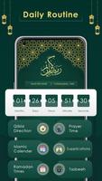 Calendrier Ramadan : de prière Affiche