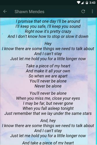 Shawn Mendes Lyrics Señorita Ft Camila Cabello For Android - no promises by shawn mendes roblox music video part 1