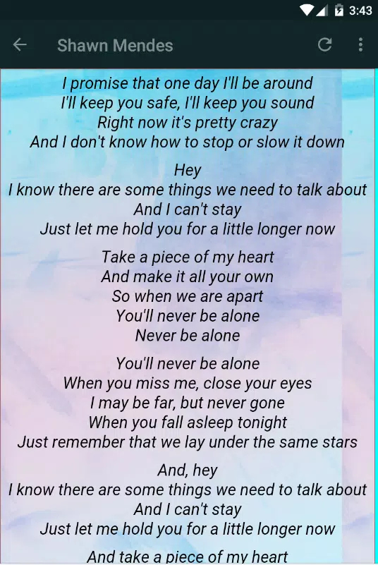Descarga de APK de Shawn Mendes Lyrics - Señorita Ft Camila Cabello para  Android