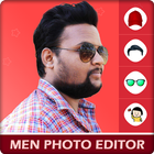 Man Photo Editor:Man Hair style, Caps, Glasses etc 圖標