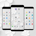 Tema de icono blanco