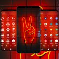 Red Neon Light Theme