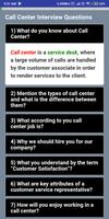 Call Center Interview Questions capture d'écran 1