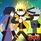 Stick Ninja - 3v3 Battle أيقونة